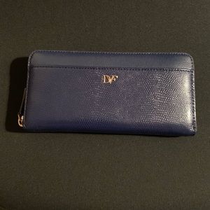 Diane von Furstenberg navy wallet
